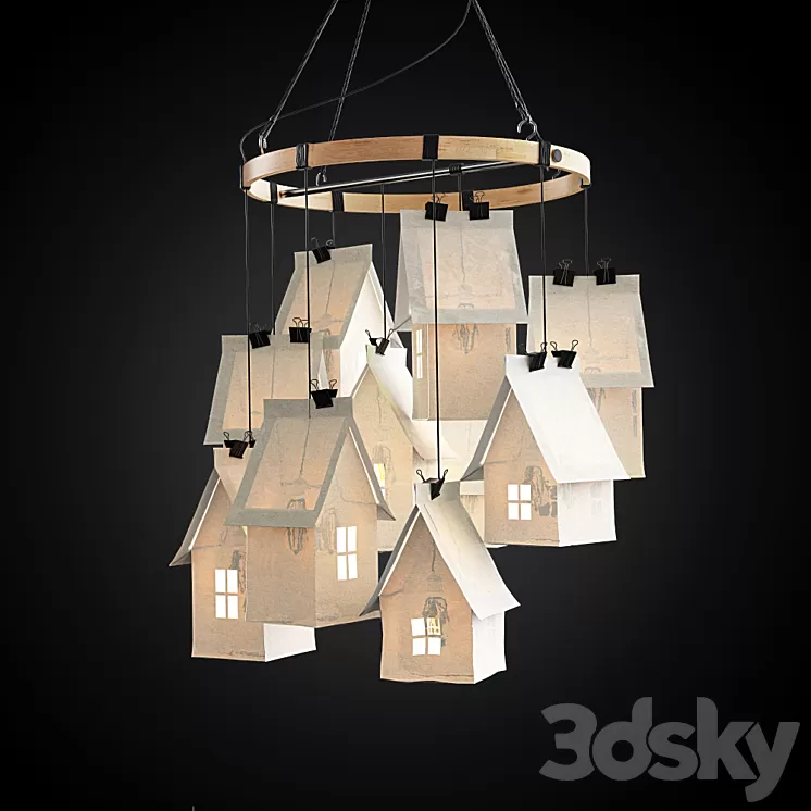 Chandelier handmade 3D Model