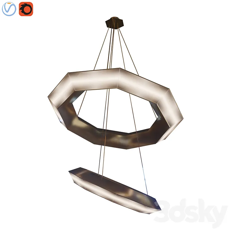 Chandelier helvetia s 3D Model Free Download