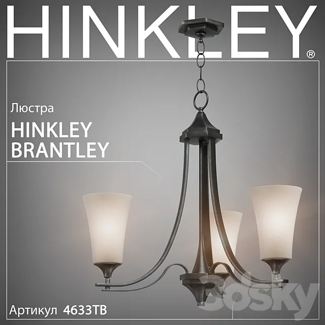 Chandelier Hinkley Brantley 4633TB 3D Model Chandelier Hinkley Brantley 4633TB 3D Model