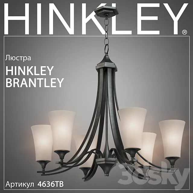 Chandelier Hinkley Brantley 4636TB 3D Model Chandelier Hinkley Brantley 4636TB 3D Model