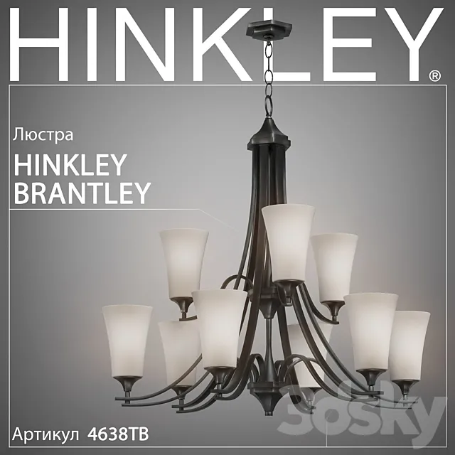 Chandelier Hinkley Brantley 4638TB 3D Model Chandelier Hinkley Brantley 4638TB 3D Model