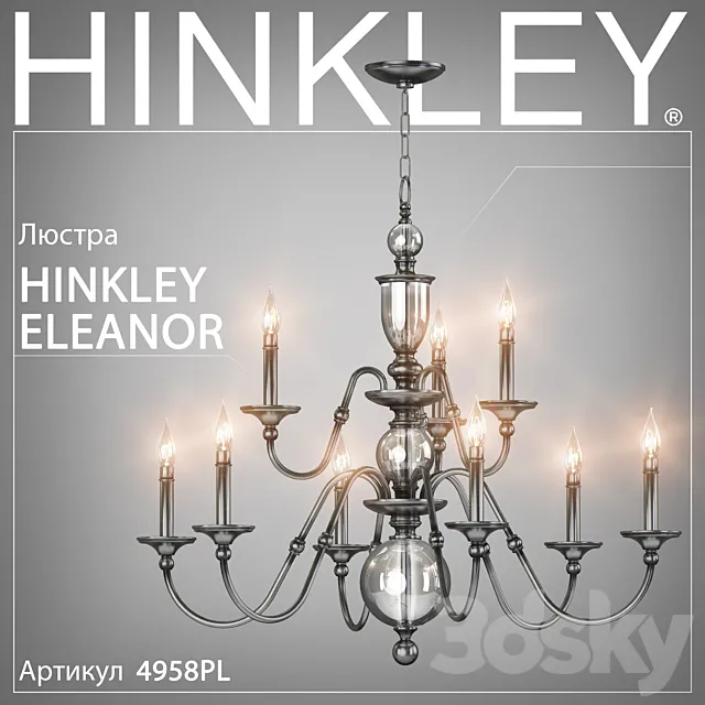 Chandelier Hinkley Eleanor 4958PL 3D Model Chandelier Hinkley Eleanor 4958PL 3D Model