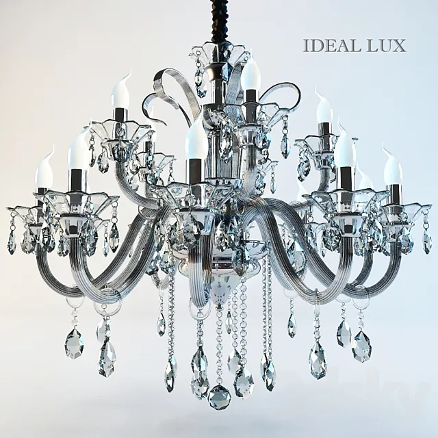 Chandelier Ideal lux Colossal 3D Model Chandelier Ideal lux Colossal 3D Model