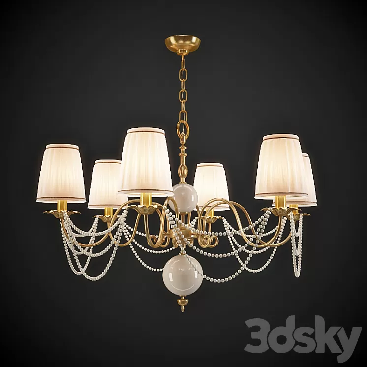 Chandelier IL Paralume Marina 1794 \/ CH6 3D Model Chandelier IL Paralume Marina 1794 \/ CH6 3D Model