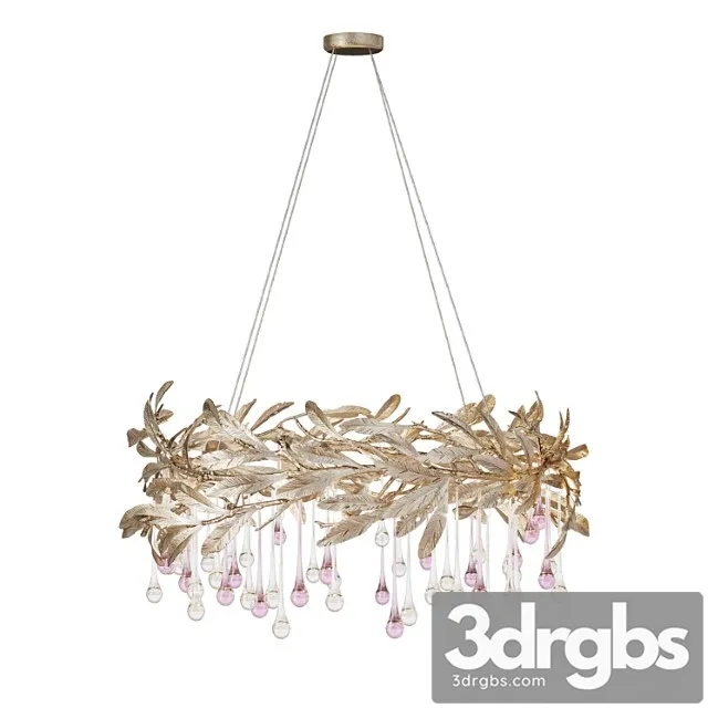Chandelier in the form of drops and leaves olivia Chandelier in the form of drops and leaves olivia