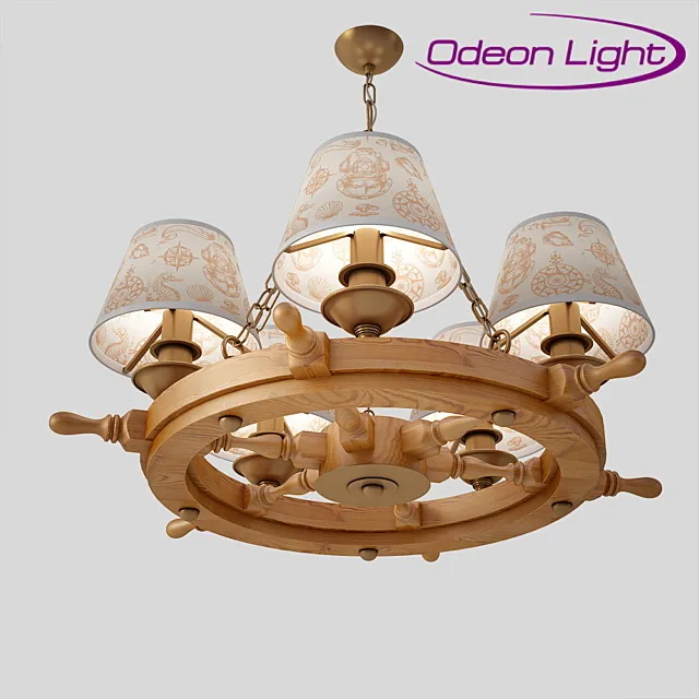Chandelier in the marine style a series of Rotar. 3D Model