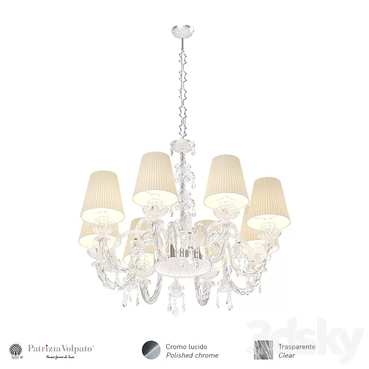 Chandelier Intrecci 1300 8 3D Model Chandelier Intrecci 1300 8 3D Model