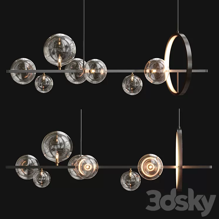 Chandelier IONA L 3D Model Free Download