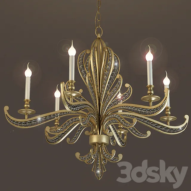 Chandelier John-Richard AJC-8823 3DModel Chandelier John-Richard AJC-8823 3DModel