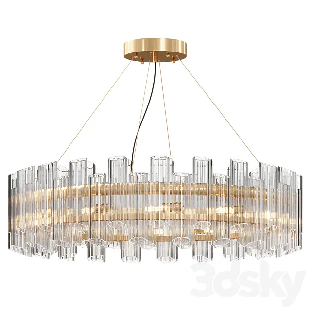 Chandelier KEBO AMAZING GLASS CHANDELIER 3D Model