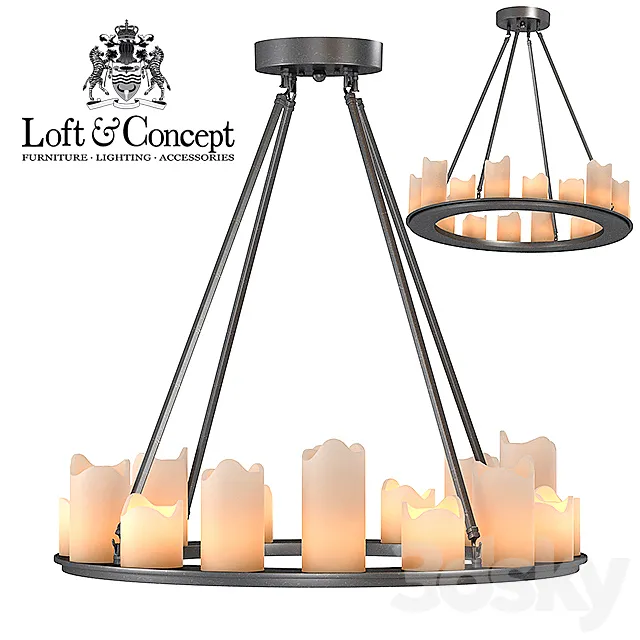 Chandelier Kevin Reilly Altar Round 3D Model