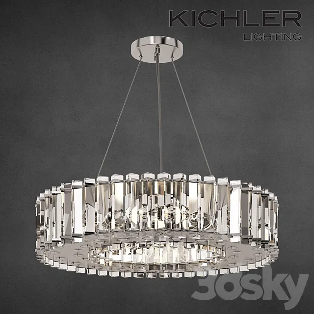 Chandelier Kichler Crystal Skye 8 3D Model Chandelier Kichler Crystal Skye 8 3D Model