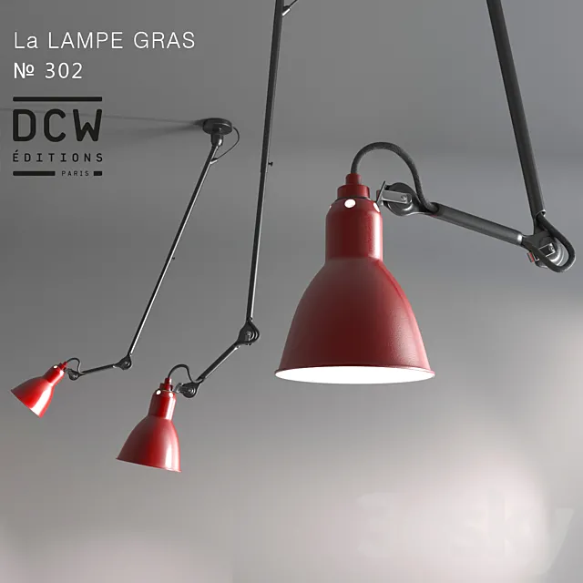 Chandelier La LAMPE GRAS 302 3DModel Chandelier La LAMPE GRAS 302 3DModel