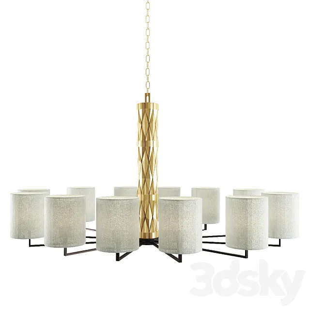 CHANDELIER- LAMPADARIO 12 LIGHTS _ LUCI 3DModel CHANDELIER- LAMPADARIO 12 LIGHTS _ LUCI 3DModel