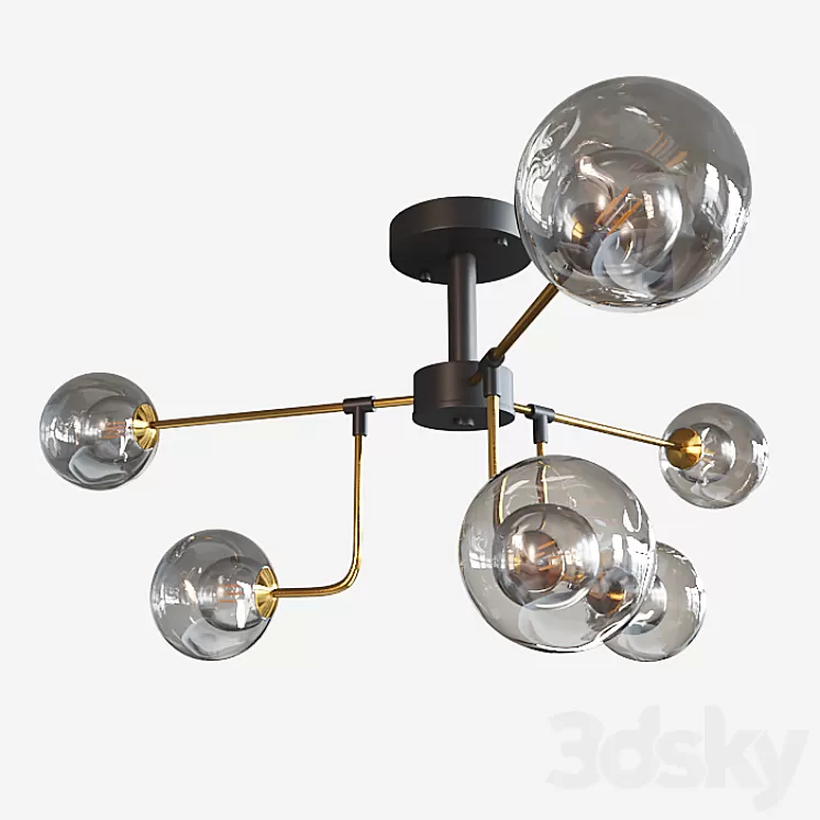 Chandelier Lampatron Agira – 6/8/10 lamps 3D Model