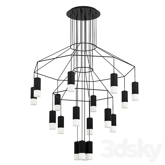 Chandelier Lampatron – VIBIA 3D Model
