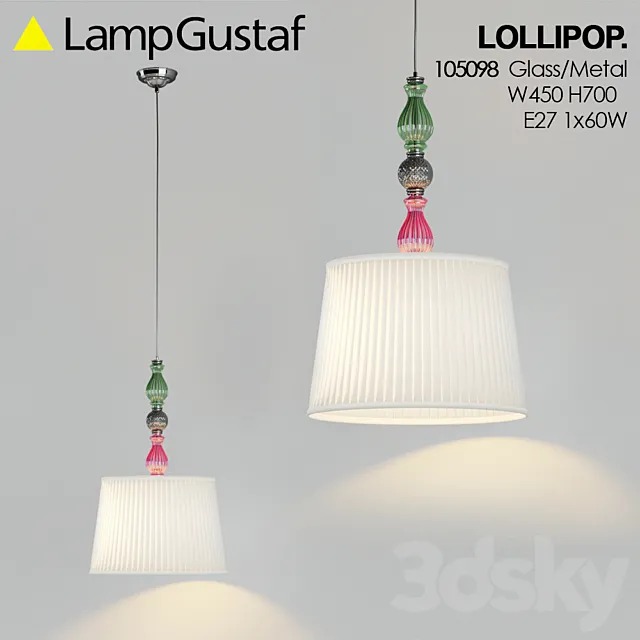 Chandelier LampGustaf Lollipop 3DModel Chandelier LampGustaf Lollipop 3DModel