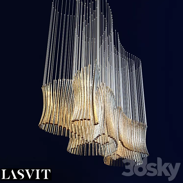 chandelier Lasvit 3D Model chandelier Lasvit 3D Model