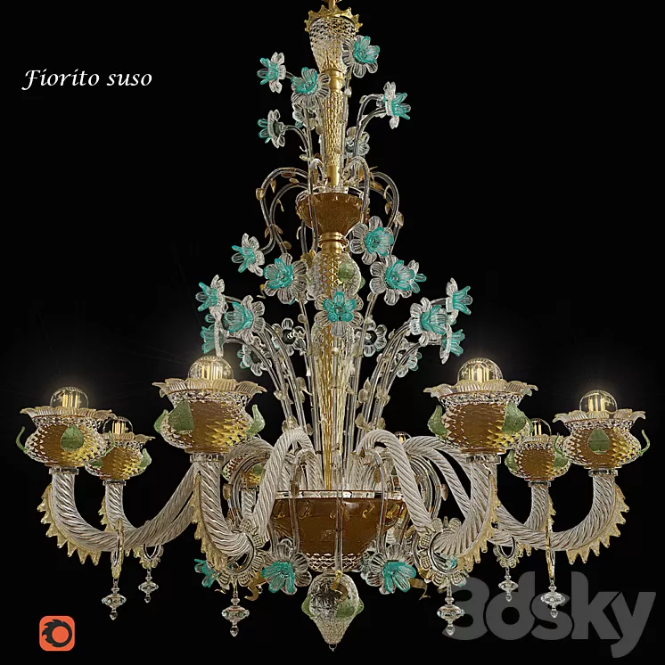 chandelier Lavai Fiorito suso 3D Model