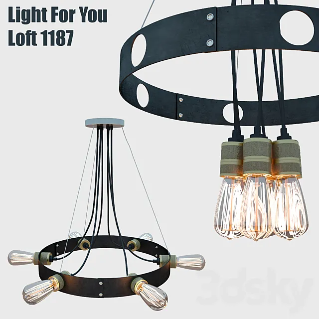 Chandelier Light For You LOFT 1187 3DModel Chandelier Light For You LOFT 1187 3DModel