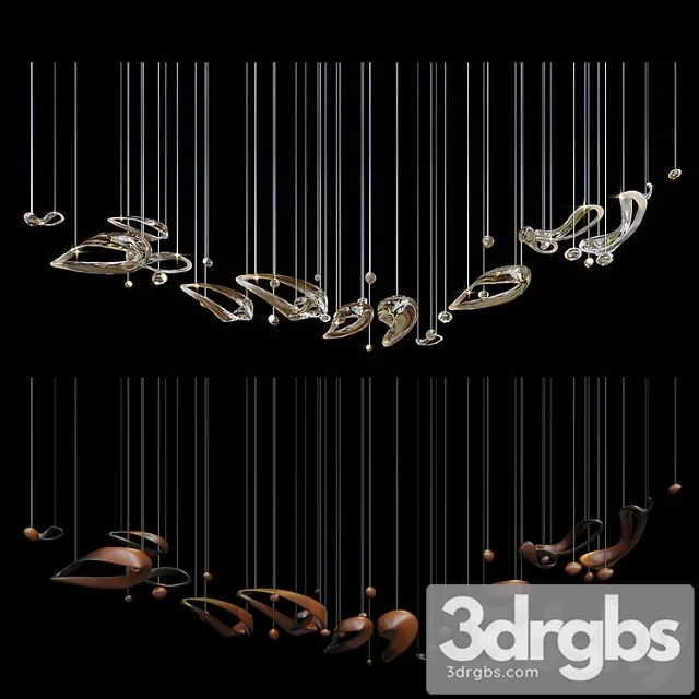 Chandelier Light Vargov 3 3D Model Download