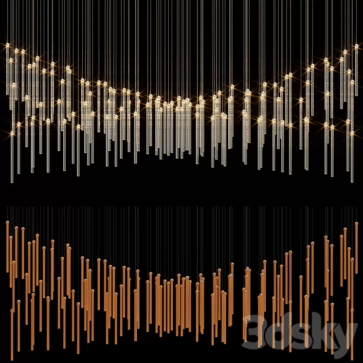 Chandelier Light Vargov 3D Model Chandelier Light Vargov 3D Model