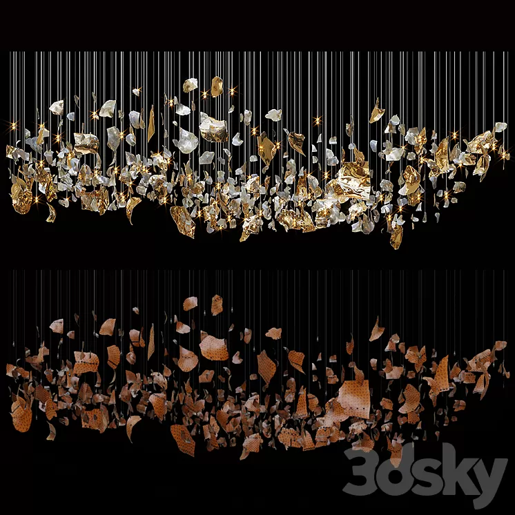 Chandelier Light Vargov 3D Model Chandelier Light Vargov 3D Model
