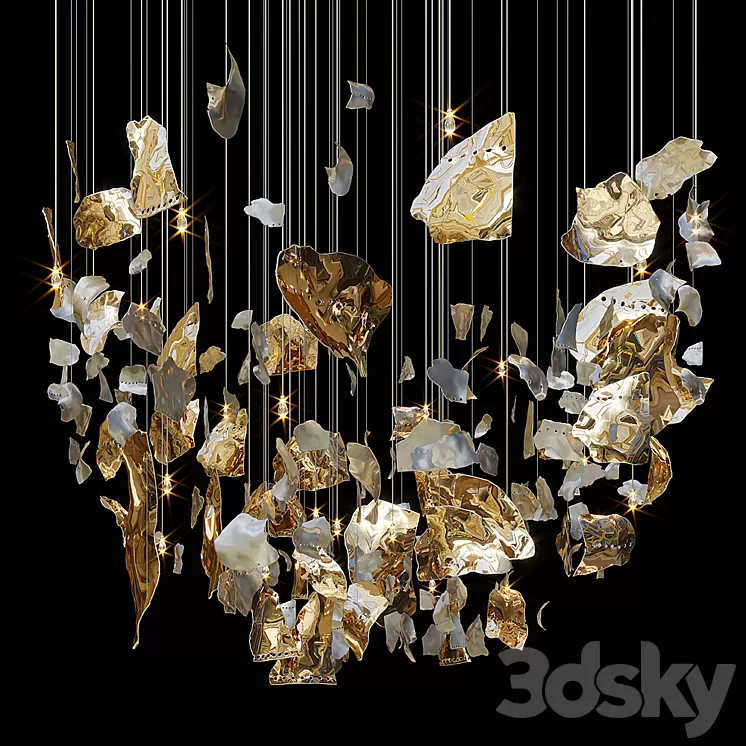 Chandelier Light Vargov 3D Model Chandelier Light Vargov 3D Model