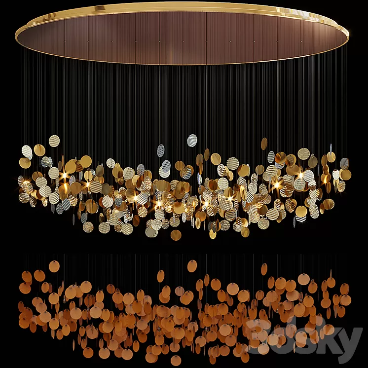 Chandelier Light Vargov 3D Model Chandelier Light Vargov 3D Model