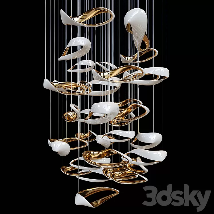 Chandelier Light Vargov 3D Model
