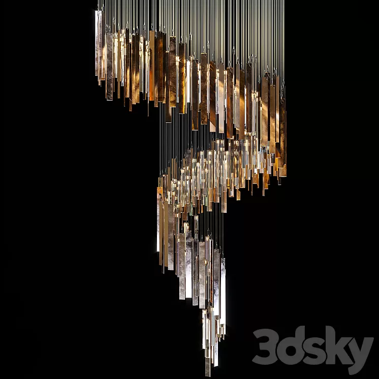 Chandelier Light Vargov 3D Model Chandelier Light Vargov 3D Model