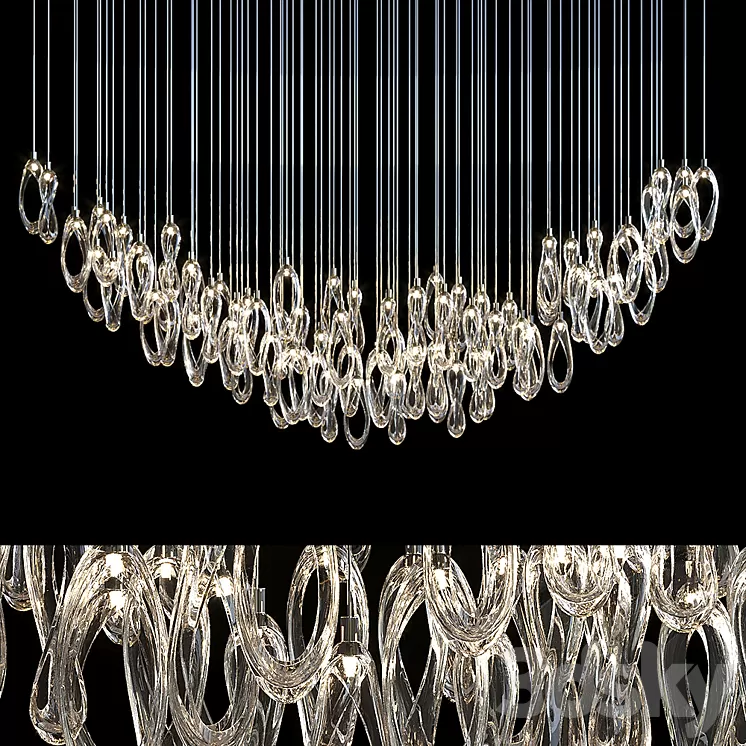 Chandelier Light Vargov 3D Model Chandelier Light Vargov 3D Model