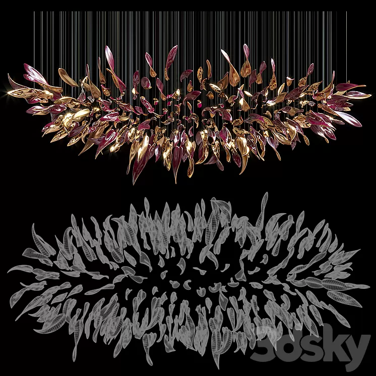 Chandelier Light Vargov 3D Model Free Download