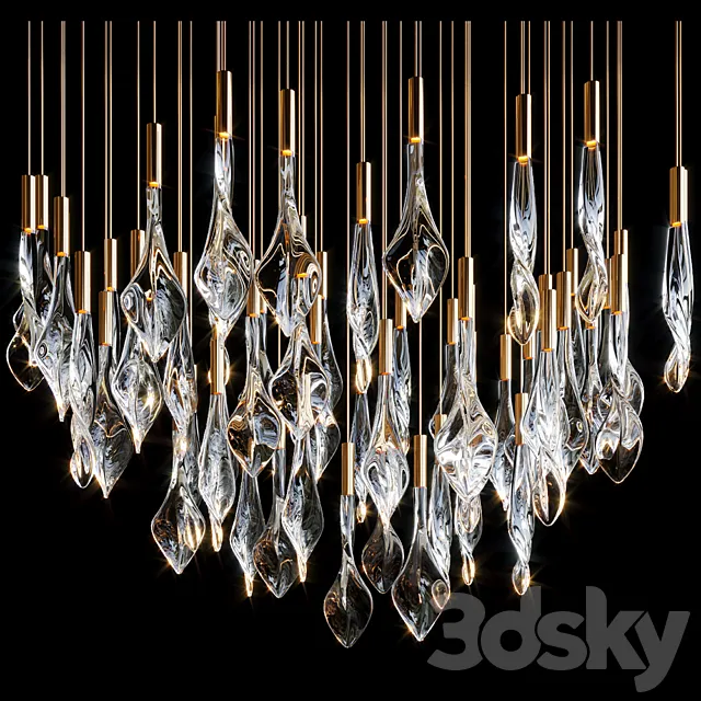 Chandelier Light Vargov 3D Model Chandelier Light Vargov 3D Model