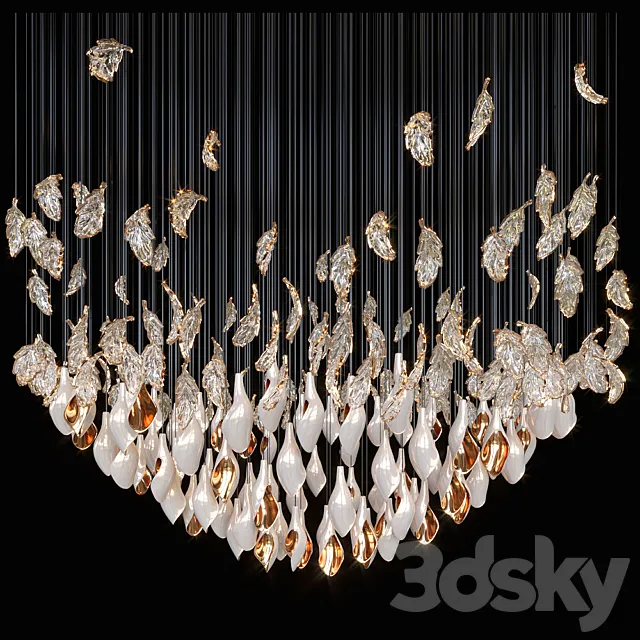 Chandelier Light Vargov 3D Model Chandelier Light Vargov 3D Model