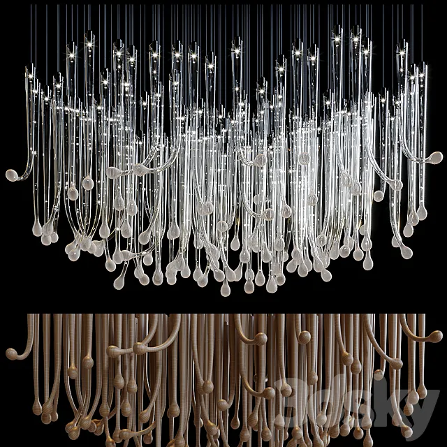 Chandelier Light Vargov 3D Model
