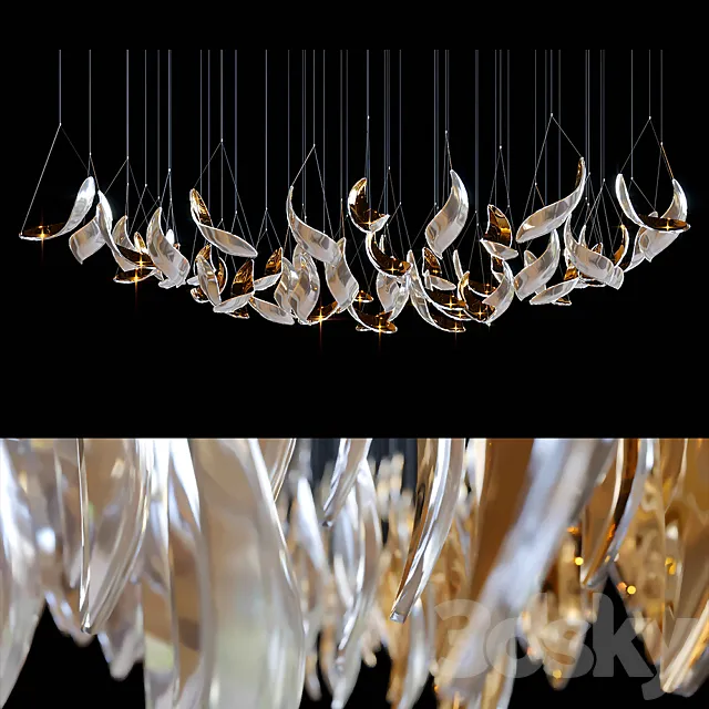 Chandelier Light Vargov 3D Model Chandelier Light Vargov 3D Model
