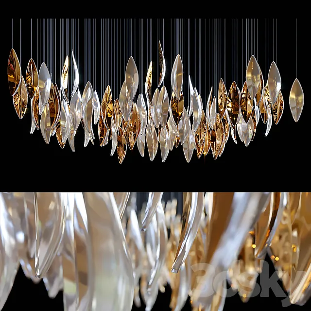 Chandelier Light Vargov 3D Model Chandelier Light Vargov 3D Model
