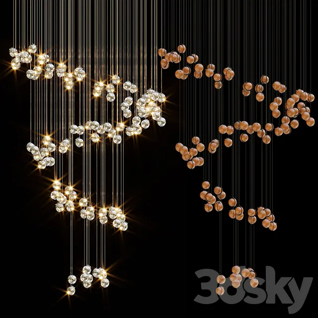 Chandelier Light Vargov 3D Model Chandelier Light Vargov 3D Model