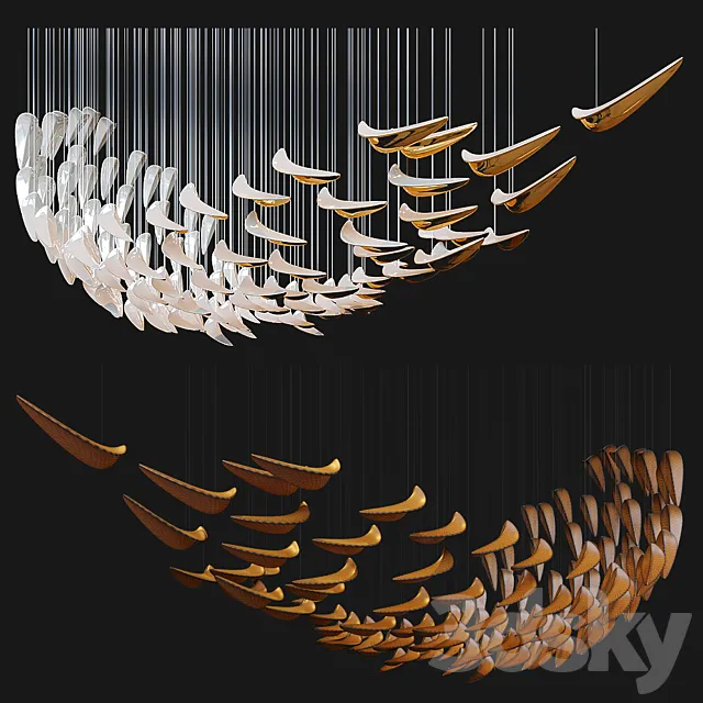 Chandelier Light Vargov 3D Model Chandelier Light Vargov 3D Model