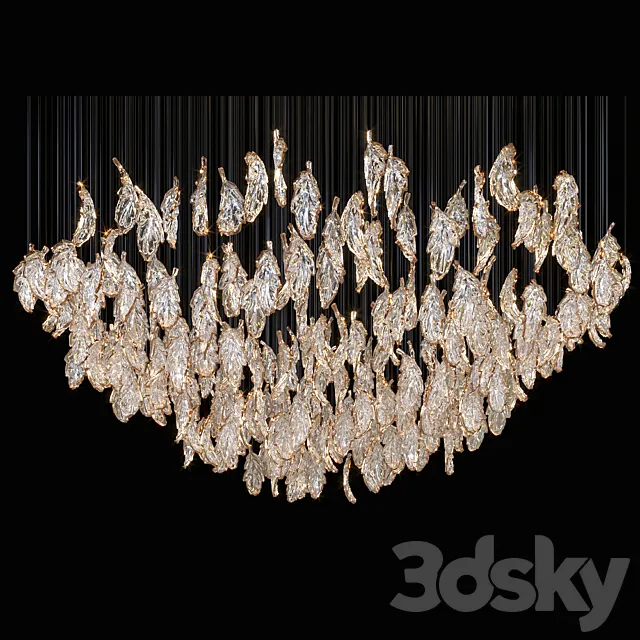 Chandelier Light Vargov 3D Model Chandelier Light Vargov 3D Model