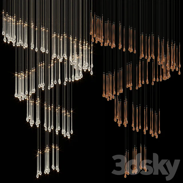 Chandelier Light Vargov 3D Model Chandelier Light Vargov 3D Model