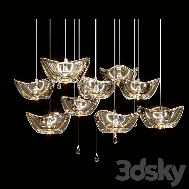 Chandelier Light Vargov 3D Model