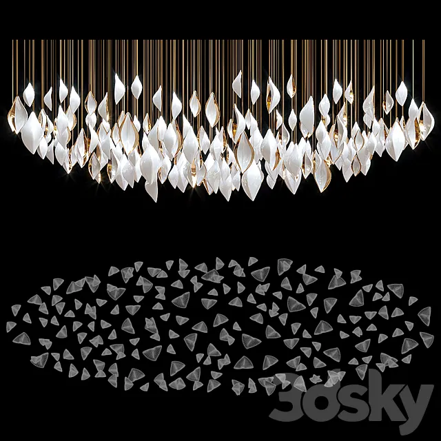 Chandelier Light Vargov 3D Model