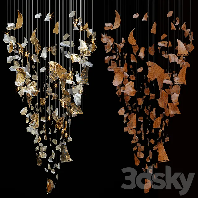 Chandelier Light Vargov 3D Model Chandelier Light Vargov 3D Model