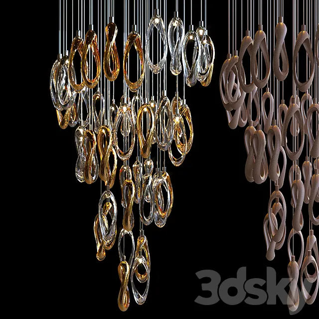 Chandelier Light Vargov 3D Model Chandelier Light Vargov 3D Model
