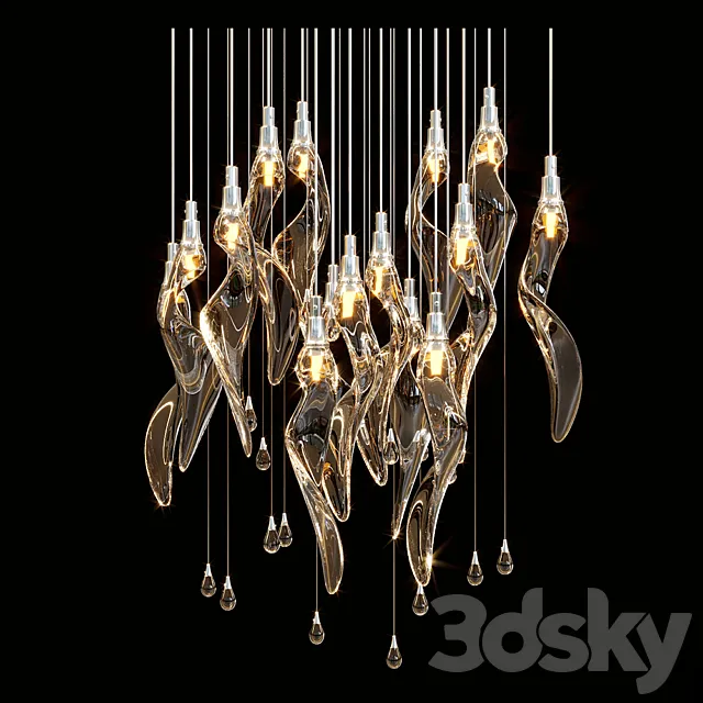 Chandelier Light Vargov 3D Model