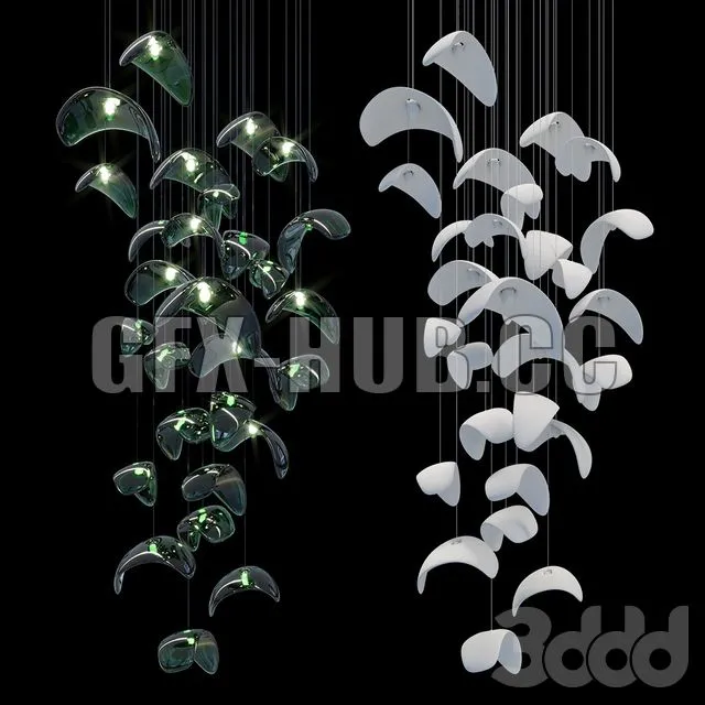 Chandelier Light Vargov 3D Model Chandelier Light Vargov 3D Model