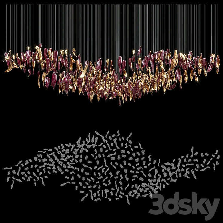 Chandelier Light Vargov 3D Model Free Download