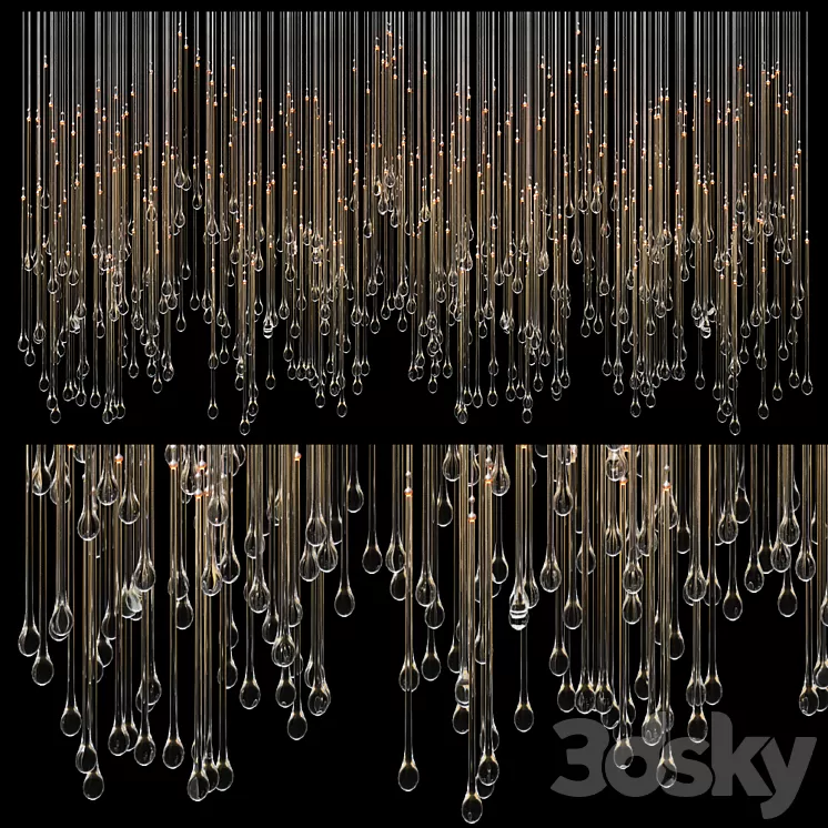 Chandelier Light Vargov 3D Model Chandelier Light Vargov 3D Model